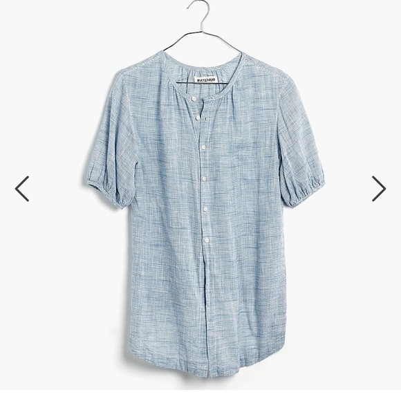 Madewell x Rivet & Thread Striped Peasant Top - Picture 2 of 6